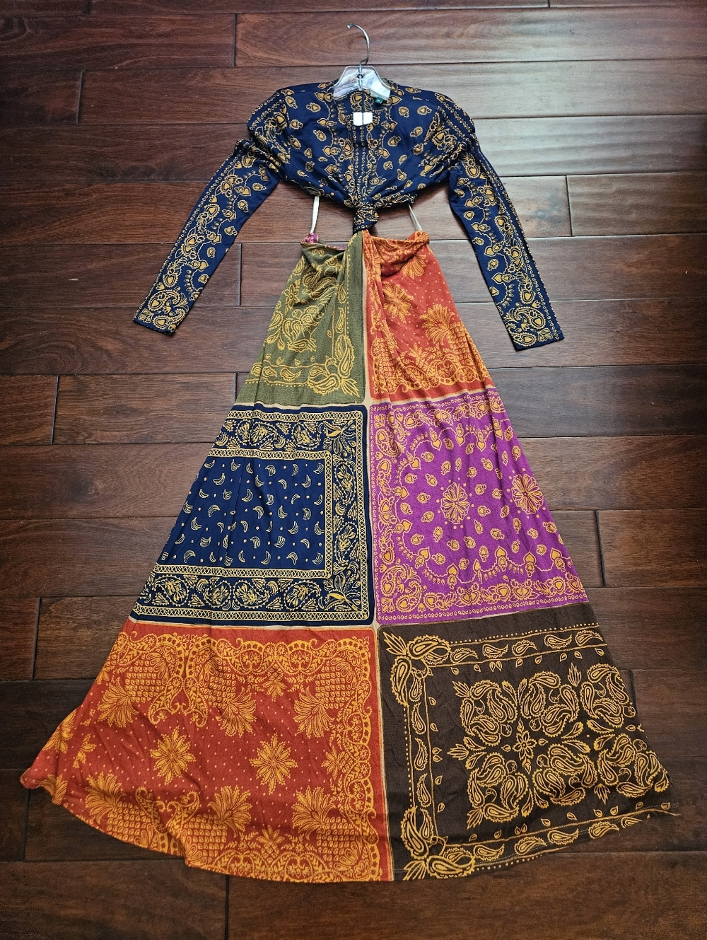 Farm Rio Bandana Dream Cut Out Maxi Dress - Picture 6 of 10